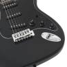 Beginner Electric Guitar with Bag - Black 4/4 39"