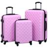 Hardcase Trolley Set 3 pcs Pink ABS Colour pink Quantity in Package 1 Number of wheels 4 