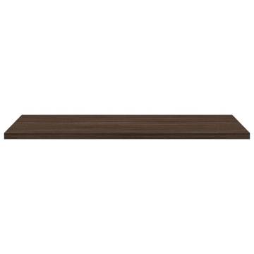 Brown Oak Wall Shelves - 4 pcs | Durable & Stylish Storage