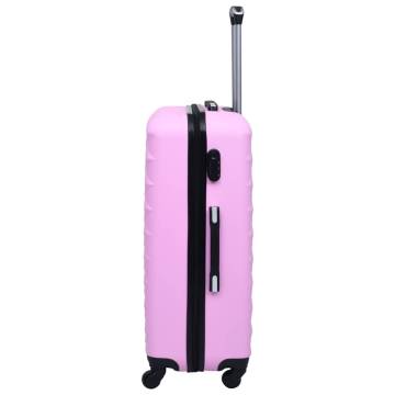 Pink Hardcase Trolley Set - 3 Pieces | Durable ABS Luggage