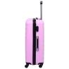 Pink Hardcase Trolley Set - 3 Pieces | Durable ABS Luggage