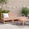 Garden Sofa Armless with Footstool - Solid Wood Douglas