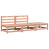 Garden Sofa Armless with Footstool - Solid Wood Douglas