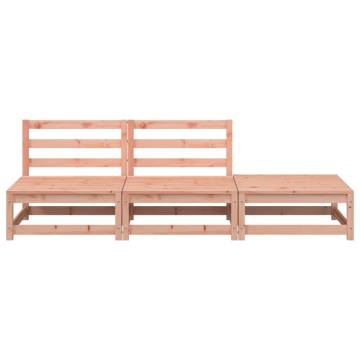 Garden Sofa Armless with Footstool - Solid Wood Douglas