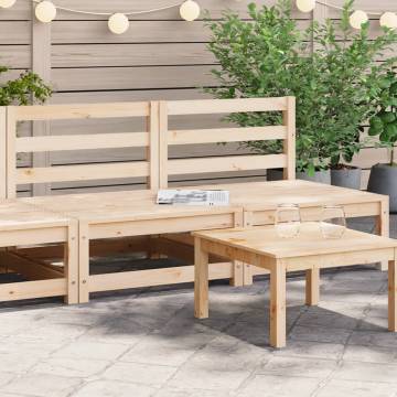 Garden Sofas Armless 2 pcs - Solid Pine Wood | Hipomarket UK