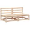 Garden Sofas Armless 2 pcs - Solid Pine Wood | Hipomarket UK