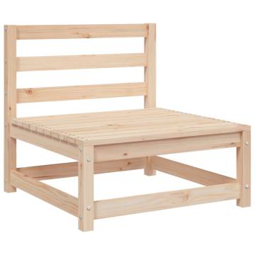 Garden Sofas Armless 2 pcs - Solid Pine Wood | Hipomarket UK