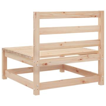 Garden Sofas Armless 2 pcs - Solid Pine Wood | Hipomarket UK