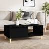 Coffee Table Black 90x50x36.5 cm Engineered Wood Colour black Quantity in Package 1 