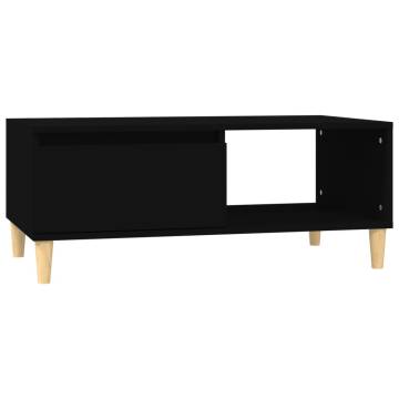 Scandinavian Black Coffee Table - 90x50 cm | HipoMarket