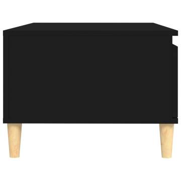 Scandinavian Black Coffee Table - 90x50 cm | HipoMarket