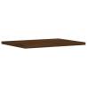 Stylish Brown Oak Wall Shelves - 4 pcs | Hipomarket