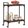 Kitchen Trolley Smoked Oak - Stylish Storage & Mobility