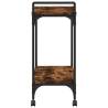 Kitchen Trolley Smoked Oak - Stylish Storage & Mobility