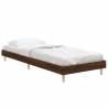 Brown Oak Bed Frame 75x190 cm | Durable & Stylish Design