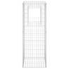 Gabion Basket Post 50x50x140 cm Iron - Durable Garden Decor