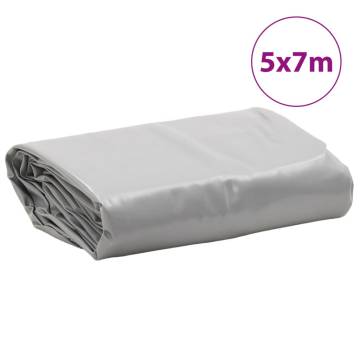 Tarpaulin Grey 5x7m - Heavy Duty Waterproof Cover