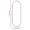 Wall Mirror 15x40 cm - Stylish Oval Glass Decor