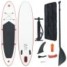 Inflatable Stand Up Paddle Board Set - Red & White SUP