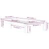 Stylish White Solid Pine Bed Frame 90x200 cm | HipoMarket