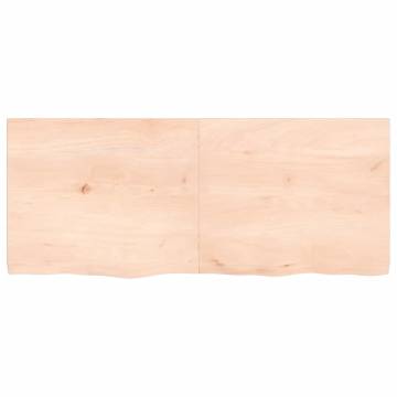 Table Top 120x50 cm | Untreated Solid Oak Wood - Hipomarket