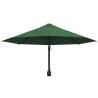 Wall-Mounted Parasol with Metal Pole 300 cm Green - HipoMarket