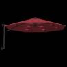 Wall-Mounted Parasol with LEDs - Bright Red 290cm | HipoMarket