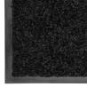 Washable Black Doormat 90x150 cm - Durable & Non-Slip