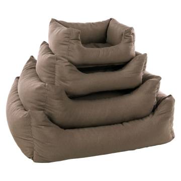 FLAMINGO Dog Bed with Zipper - Comfortable & Washable Taupe