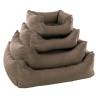 FLAMINGO Dog Bed with Zipper - Comfortable & Washable Taupe