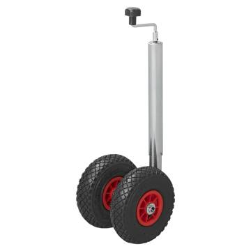 ProPlus Double Jockey Wheel 26x8.5cm with Air-Filled Tyre