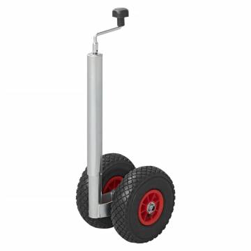 ProPlus Double Jockey Wheel 26x8.5cm with Air-Filled Tyre