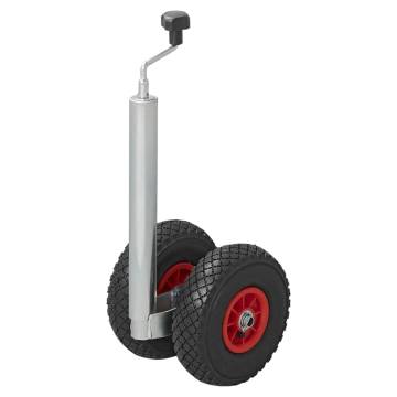 ProPlus Double Jockey Wheel 26x8.5cm with Air-Filled Tyre