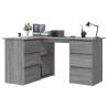 Elegant Grey Sonoma Corner Desk - 145x100 cm | HipoMarket