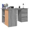 Elegant Grey Sonoma Corner Desk - 145x100 cm | HipoMarket