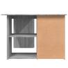 Elegant Grey Sonoma Corner Desk - 145x100 cm | HipoMarket