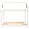 Dog Bed White 101x70x90 cm - Solid Pine Wood | Hipo Market