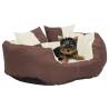 Reversible & Washable Dog Cushion Brown and Cream 65x50x20 cm Colour brown and cream Size 65 x 50 x 20 cm 