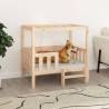 Dog Bed 95.5x73.5x90 cm Solid Wood Pine Colour natural Size 95.5 x 73.5 x 90 cm 