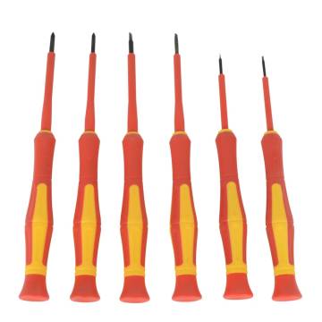 Brüder Mannesmann 6 Piece VDE Screwdriver Set - Safe & Insulated