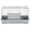 Small Animal Cage - Durable Grey Cage for Furry Friends