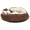 Reversible & Washable Dog Cushion - Brown & Cream | Hipomarket