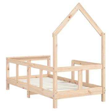 Kids Bed Frame 70x140 cm - Solid Wood Pine | HipoMarket