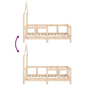 Kids Bed Frame 70x140 cm - Solid Wood Pine | HipoMarket