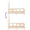 Kids Bed Frame 70x140 cm - Solid Wood Pine | HipoMarket