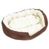 Reversible & Washable Dog Cushion - Brown & Cream | Hipomarket