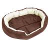 Reversible & Washable Dog Cushion - Brown & Cream | Hipomarket