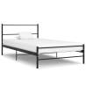 Bed Frame Black Metal 100x200 cm Colour black Size 100 x 200 cm 