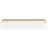 Elegant Wall Drawer Shelves - Oak & White - 2 pcs