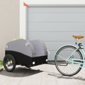 Bike Trailer Black & Grey - 45 kg Iron | HipoMarket